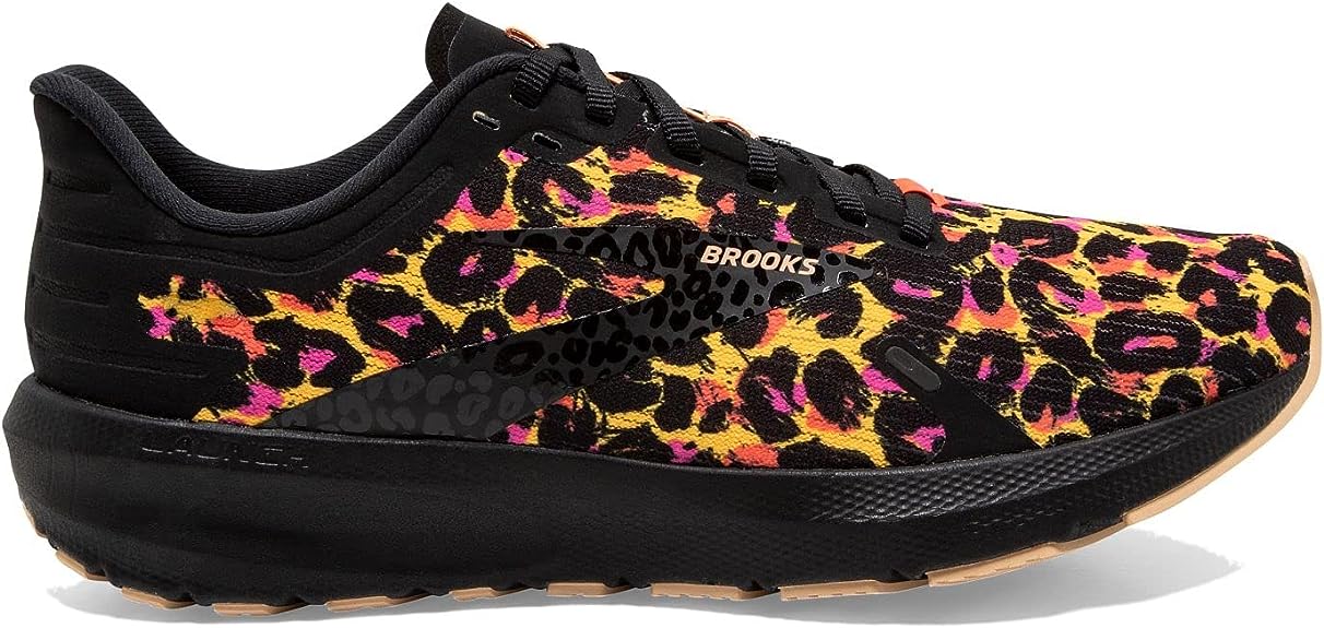 Women's Brooks Launch 9, Citrus/Coral/Black, 7.5 B Medium