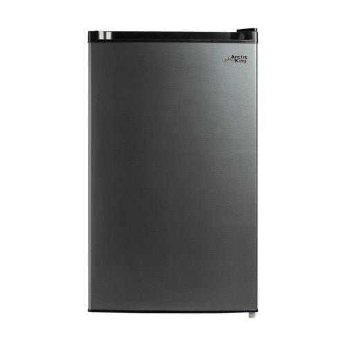 Arctic King 4.4 Cu ft One-Door No Freezer Mini Fridge, Black Stainless Steel Look E-Star
