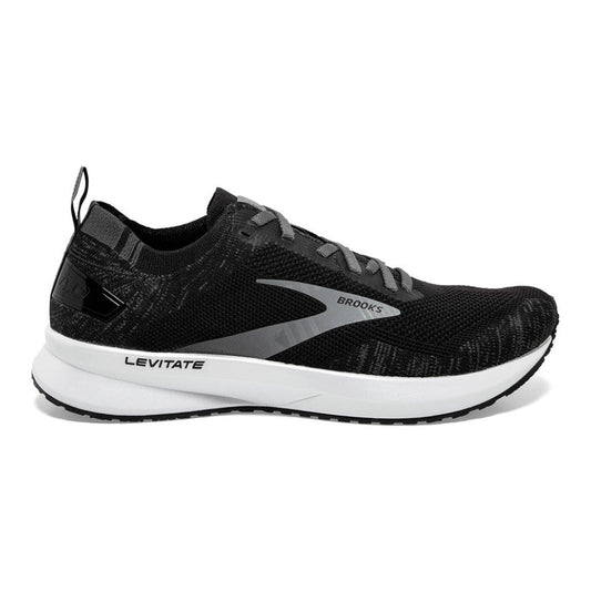 Women's Brooks Levitate 4, Black/Blackened Pearl/White, 8 B Medium