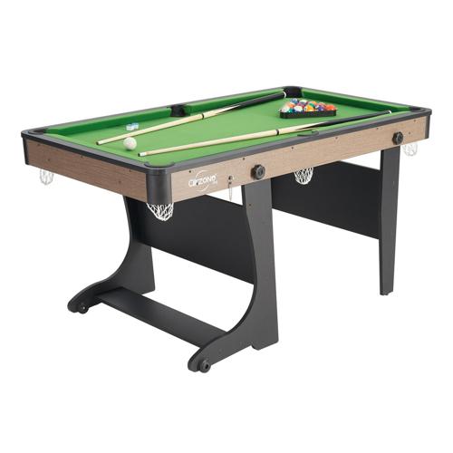 Airzone 60 Folding Pool Table with Accessories, Green Cloth