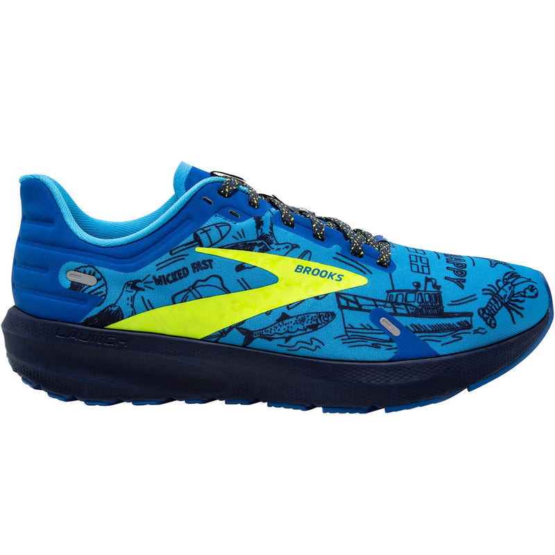 Women's Brooks Launch 9, Nautical Blue/Nightlife/Peacoat, 8.5 B Medium