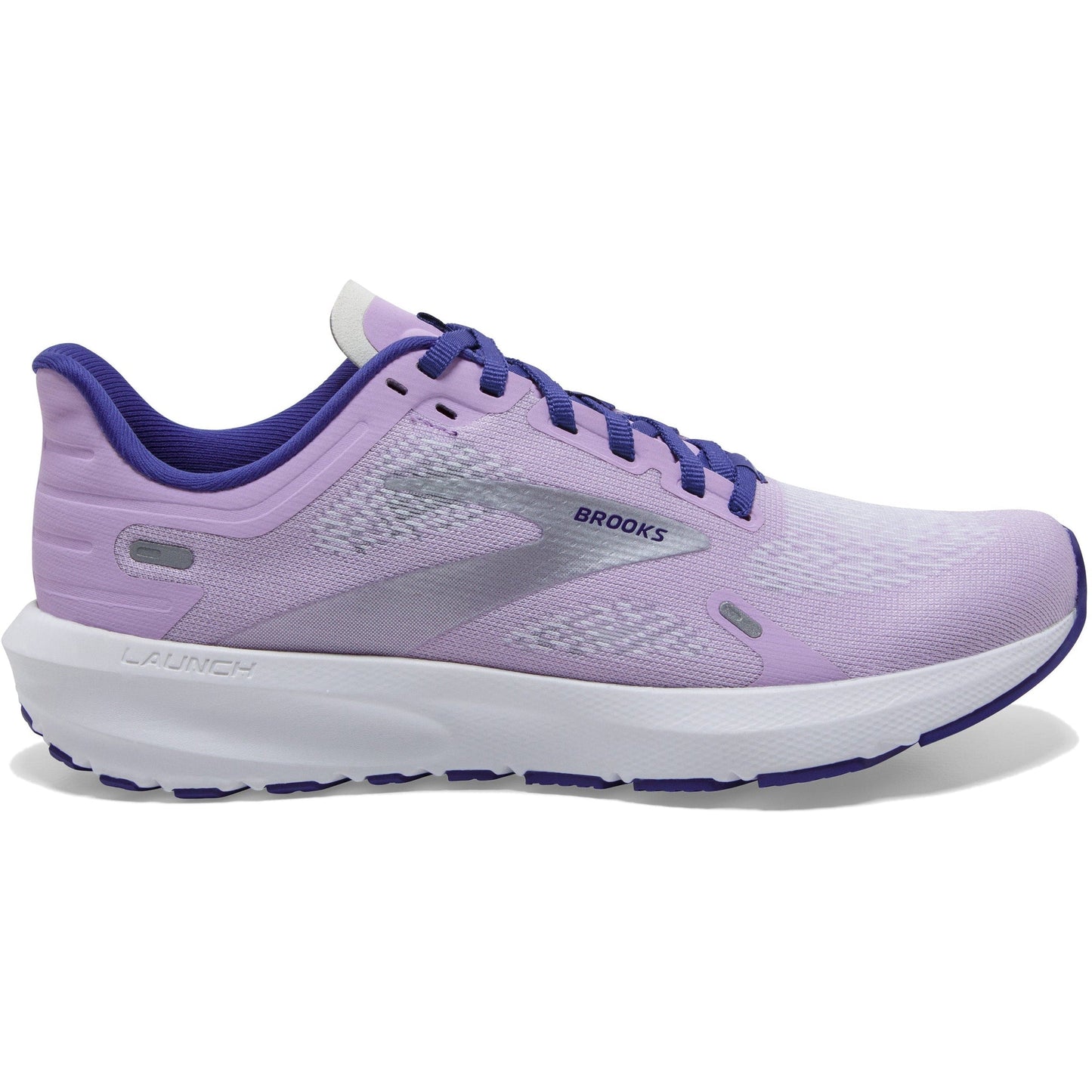 Women's Brooks Launch 9, Lilac/Cobalt/Silver, 8.5 B Medium