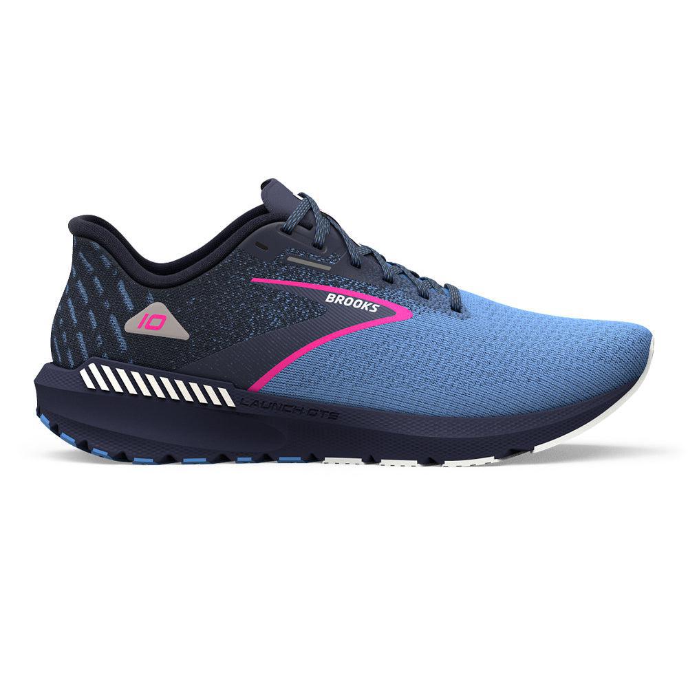 Women's Brooks Launch GTS 10, Peacoat/Marina Blue/Pink Glo, 10.5 B Medium